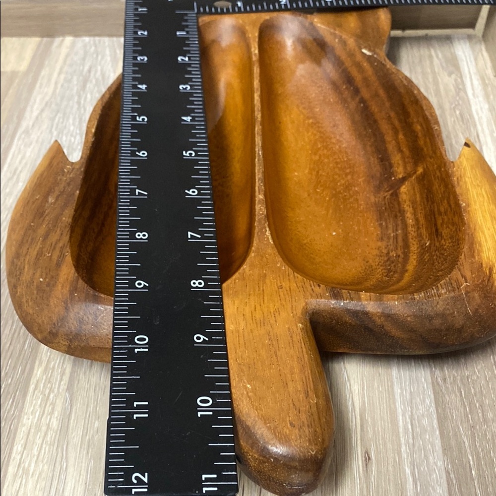 Wooden sea Turtle Shaped Serving Tray vintage Charcuterie Board / tray - Picture 9 of 11